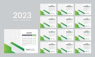 calendario de escritorio 2023 vector