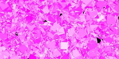 Dark Pink vector background with polygonal forms.