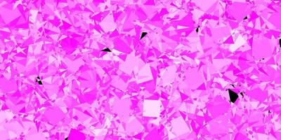 Dark Pink vector background with polygonal forms.