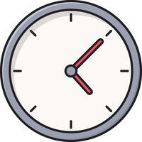 ilustración de vector de reloj en un fondo. símbolos de calidad premium. iconos vectoriales para concepto y diseño gráfico.