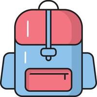 backpack vector illustration on a background.Premium quality symbols.vector icons for concept and graphic design.