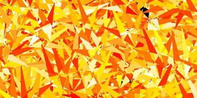 Dark Orange vector pattern with polygonal style.