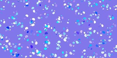 Light pink, blue vector texture with memphis shapes.