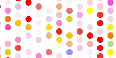 Light multicolor vector backdrop with dots.