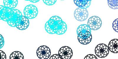 Light Pink, Blue vector background with bubbles.