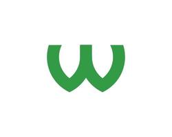 W logo design vector template