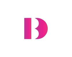 BD DB Logo design vector template