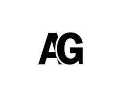 AG GA Logo design vector template
