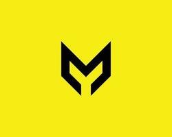 M logo design vector template