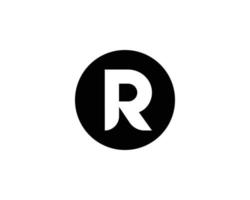 R logo design vector template