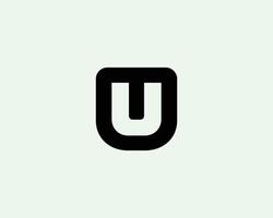 U logo design vector template