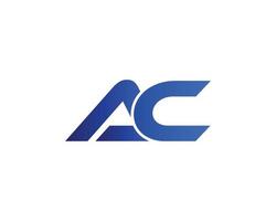 AC CA logo design vector template