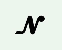 N logo design vector template