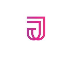 J logo design vector template