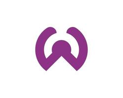 W logo design vector template