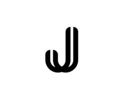 J logo design vector template