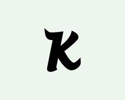 K logo design vector template