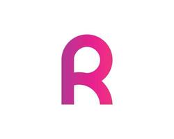 R logo design vector template