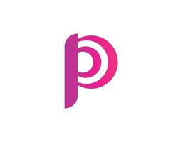 P logo design vector template