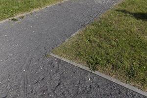 Decorative road in the park for pedestrians photo