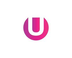U UU logo design vector template