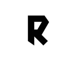 R logo design vector template