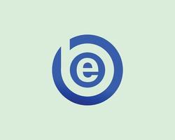 BE EB logo design vector template