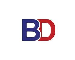 BD DB Logo design vector template
