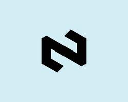 N logo design vector template