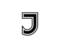 plantilla de vector de diseño de logotipo j