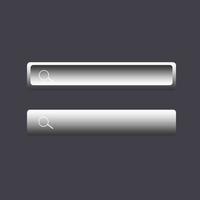 Trendy neumorphic search icon button vector