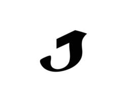 J logo design vector template