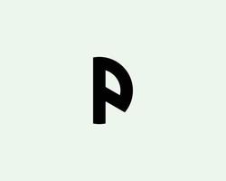 P logo design vector template