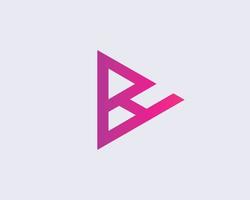 plantilla de vector de diseño de logotipo bh hb