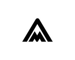AM MA Logo design vector template