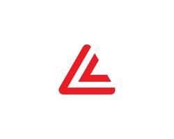 L LL logo design vector template