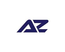 AZ ZA Logo design vector template