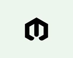 M logo design vector template