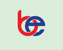 BE EB logo design vector template