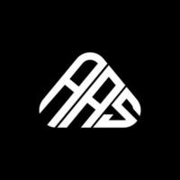 diseño creativo del logotipo de la letra aas con gráfico vectorial, logotipo simple y moderno de aas en forma de triángulo. vector