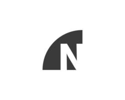 N logo design vector template