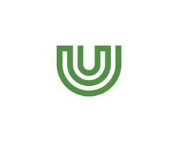 U UU Logo design vector template