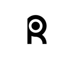 R logo design vector template