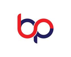 plantilla de vector de diseño de logotipo bp pb