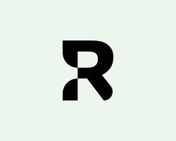 R logo design vector template