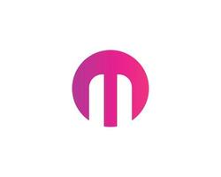 M logo design vector template