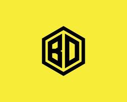BD DB Logo design vector template