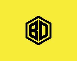 BD DB Logo design vector template