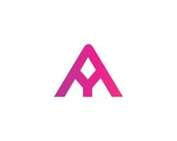AY YA logo design vector template