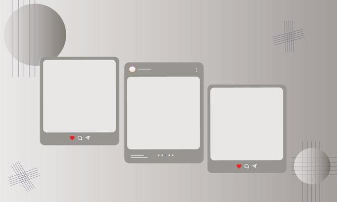 Social media carousel post template